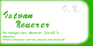 istvan neuerer business card